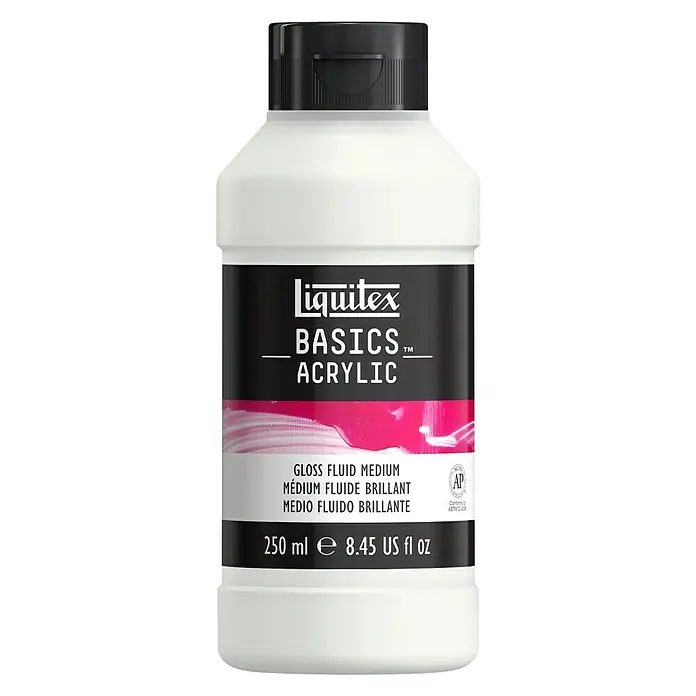 Liquitex Basics Flüssigmedium - Transparent, 250 ml, Glänzend - Vorderansicht