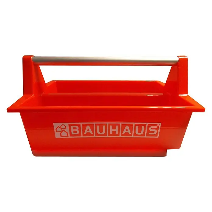 BAUHAUS Werkzeugträger Workboy - 42 x 25 x 12 cm, Ohne Werkzeug, 2 Unterteilungen - Vorderansicht