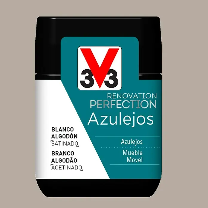 V33 Esmalte para azulejos Renovation Perfection - Topo, 75 ml, Satinado