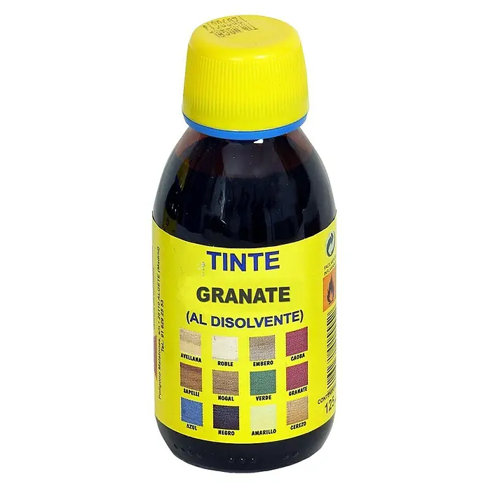 Tinte para madera al disolvente - Granate, 125 ml