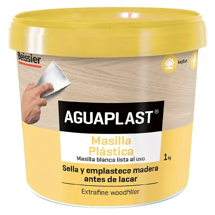 Beissier Aguaplast Masilla plástica - Blanco, 1 kg
