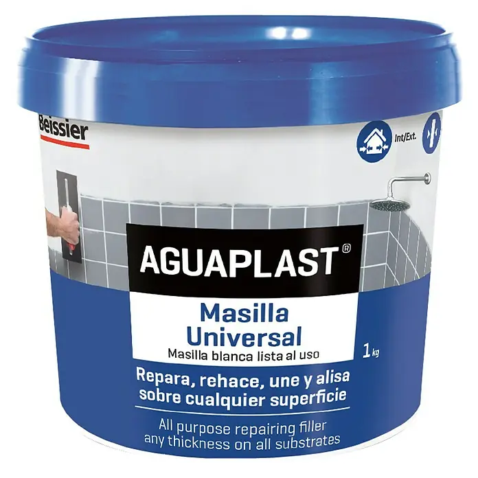 Beissier Aguaplast Masilla Universal - Blanco, 1 kg