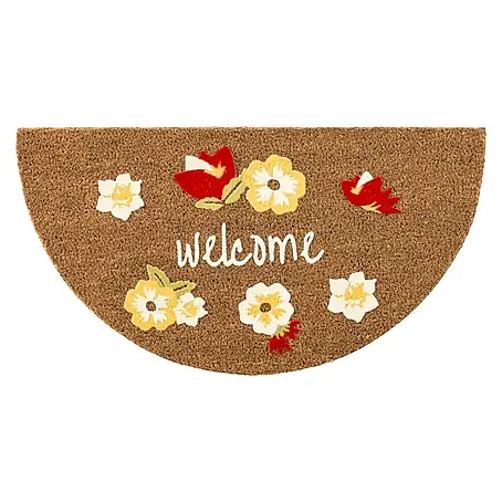 Felpudo de coco Design Flores