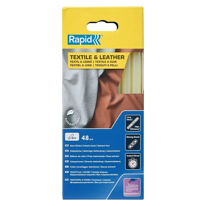 Rapid Lijmpatronen - Lengte lijmpatronen: 190 mm, 48 st., Geschikt voor (materiaal): Textiel - Vooraanzicht