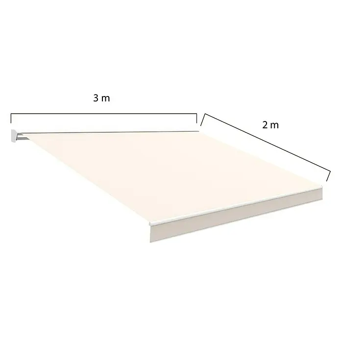 SmartSun Toldo de brazos articulados Premium Edition Kit - Arena soft, Ancho: 3 m, Caída: 2 m
