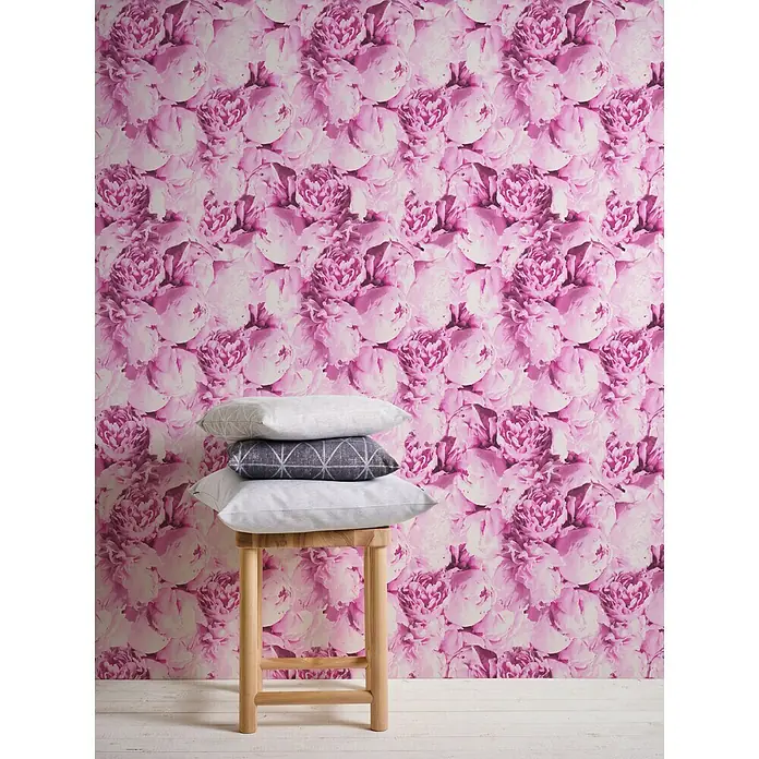 AS Creation Neue Bude 2.0 ED II Vliestapete Pfingstrose - Pink, Floral, 10,05 x 0,53 m - Stimmungsaufnahme