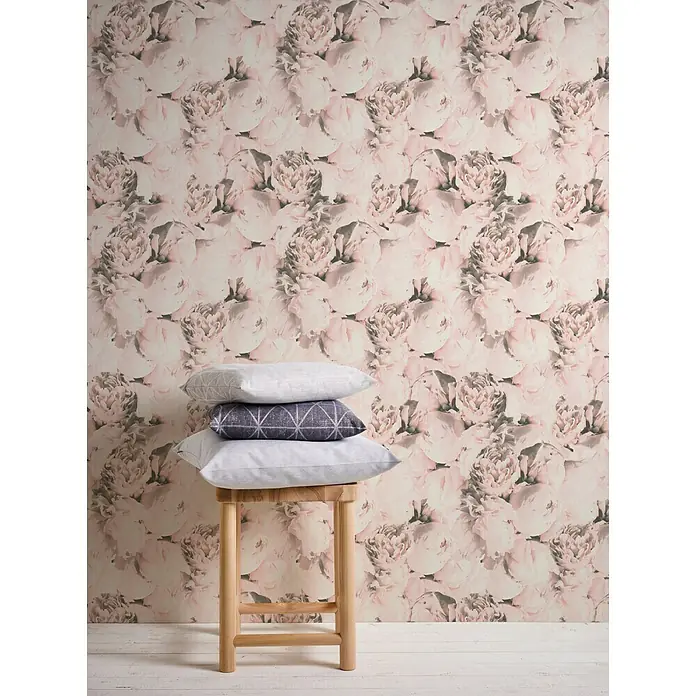 AS Creation Neue Bude 2.0 ED II Vliestapete Pfingstrose - Apricot, Floral, 10,05 x 0,53 m - Stimmungsaufnahme