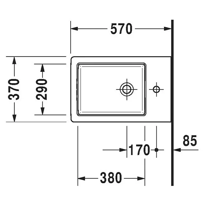 Duravit Vero Air Wand-Bidet - Ohne Spezialglasur, Keramik, Weiß