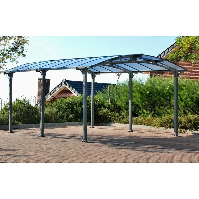 Palram – Canopia Carport Arcadia 5000 - L x B: 502 x 362 cm, Einfahrtshöhe: 1,95 m - Stimmungsaufnahme