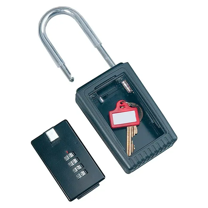 Rottner Schlüsselkasten Key Box - Geeignet für: Schlüssel, L x B x H: 4 x 6,5 x 16 cm, Mit Bügel
