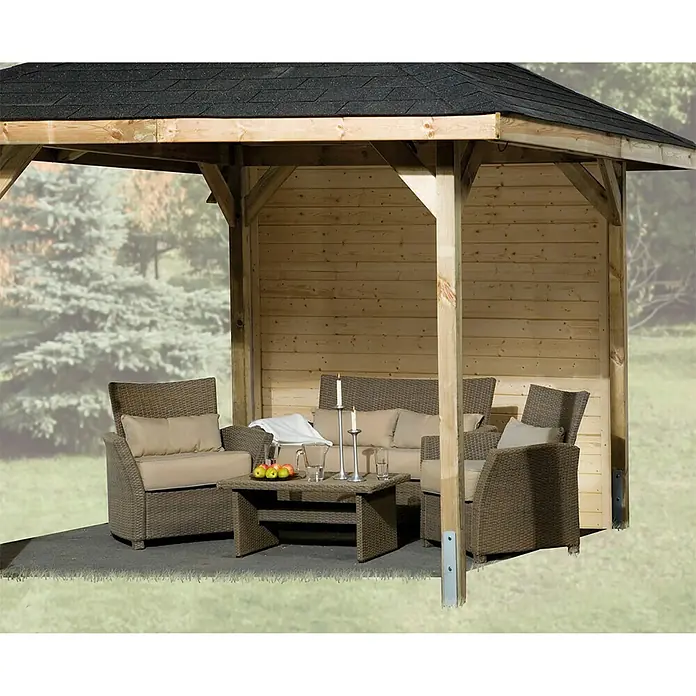 Weka Wandelement - Passend für: Weka Pavillon Gartenoase 651 A, Gr. 1 - Stimmungsaufnahme