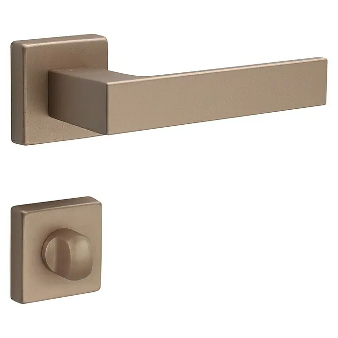 Diamond Doors Zimmertürgarnitur Savannah - Türstärke: 40 mm - 45 mm, Schlitzkopf/Olive SK/OL, Sand - Linke Seitenansicht