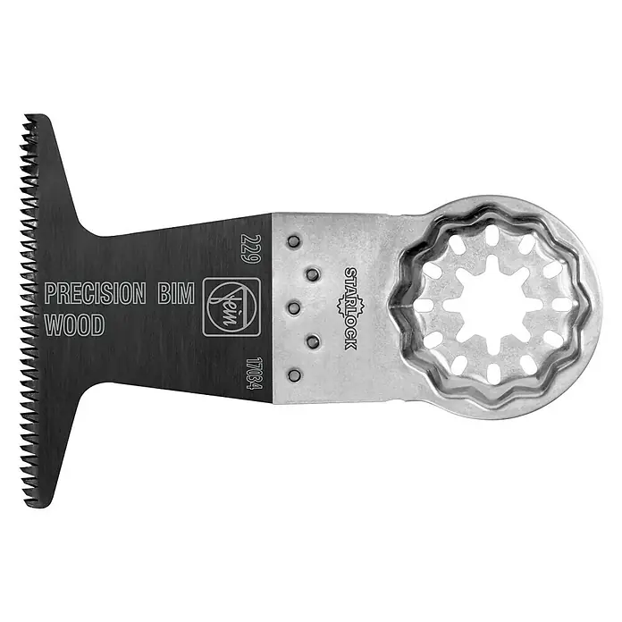Fein Starlock Bi-Metall-Sägeblatt E-Cut Precision - L x B: 50 x 65 mm, 3 Stk. - Vorderansicht