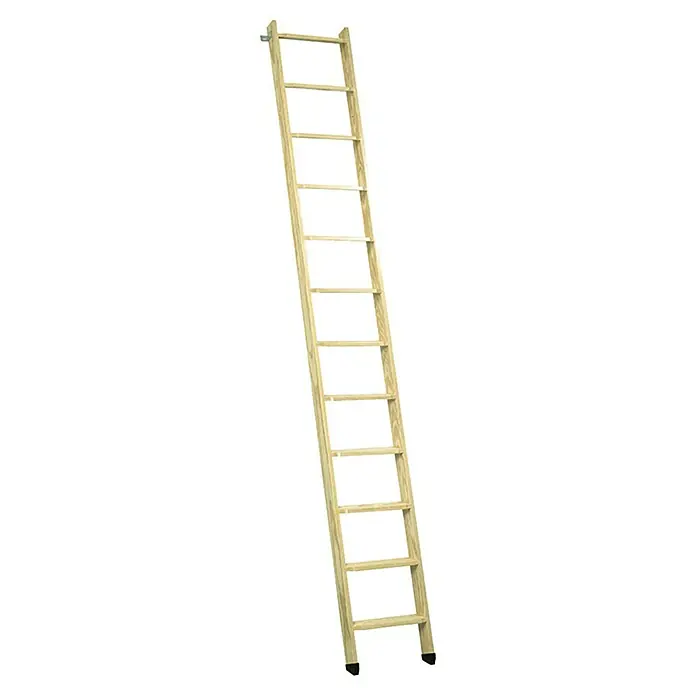 Star Stairs Hoogslapertrap - Hout, Aantal treden: 12 st., 306 cm - Vooraanzicht