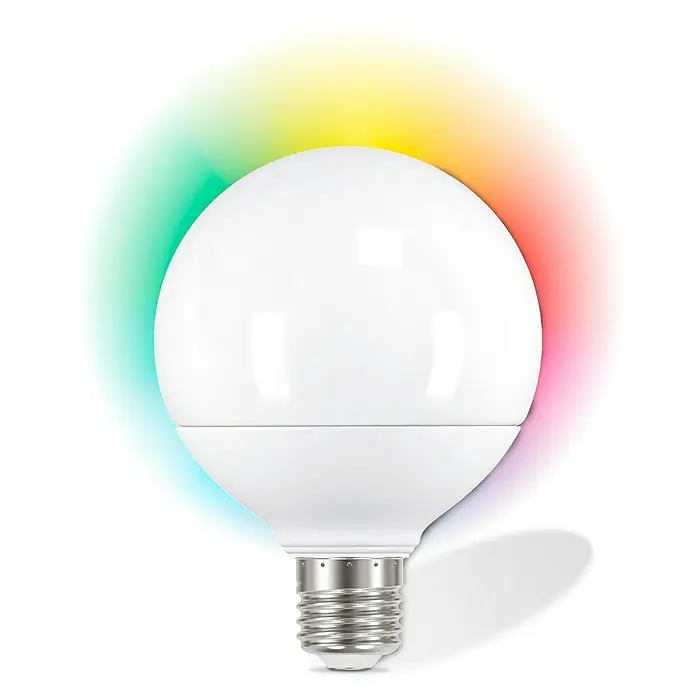 Garza Smart Home Bombilla LED RGB Globo - 12 W, E27, Color de luz: RGBW, Intensidad regulable, Redonda