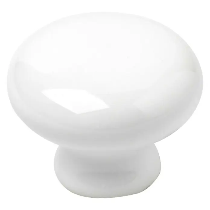 Rei Set de pomos para muebles - 4 pzs., Ø x Al: 35 x 27 mm, Porcelana