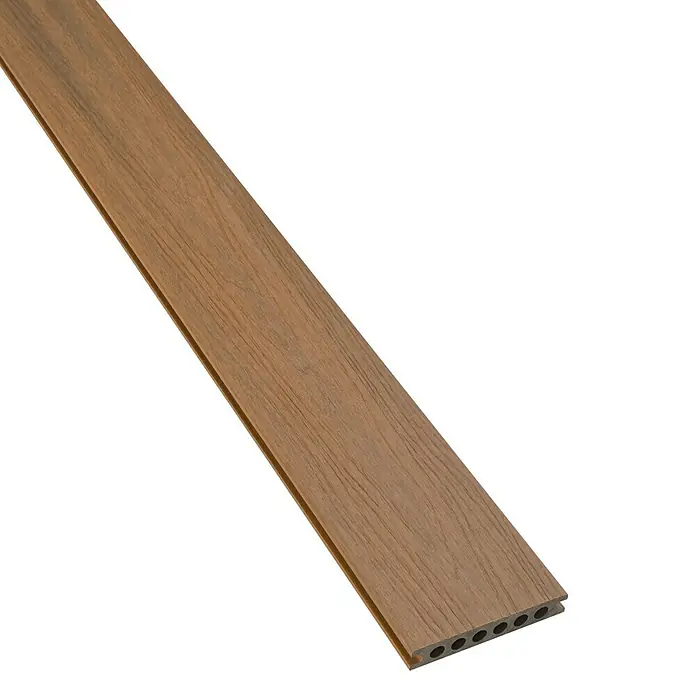 b!design WPC-Terrassendiele Teak - 300 x 13,8 x 2,25 cm, Teak