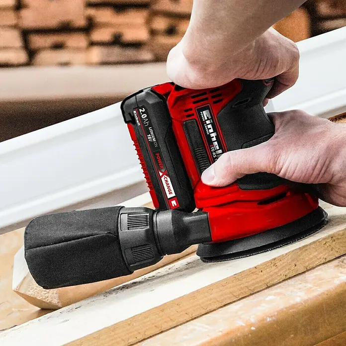 Einhell Power X-Change Akumulatorska ekscentrična brusilica TE-RS 18 Li-Solo - 18 V, Bez akumulatora, Promjer brusnog tanjura: 125 mm - Proizvod u upotrebi