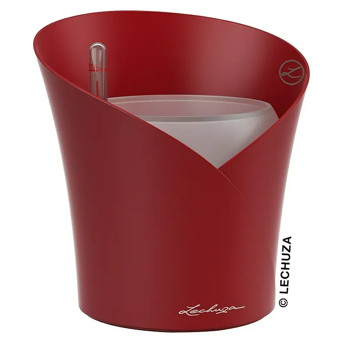 Lechuza Orchideentopf Orchidea All-In-One - Außenmaß (Ø x H): 18,3 x 19,5 cm, Rot - Anwendungsbeispiel