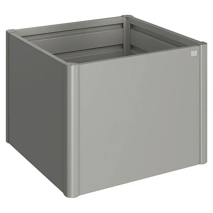 Biohort Hochbeet - 102 x 102 cm, Stahl, Quarzgrau Metallic