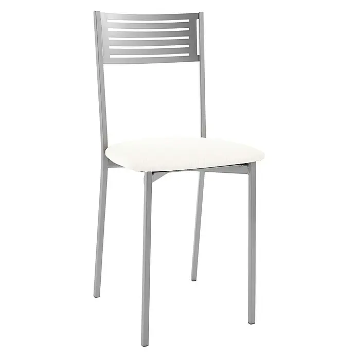 Silla Kris - L x An x Al: 45 x 40 x 85 cm, Blanco
