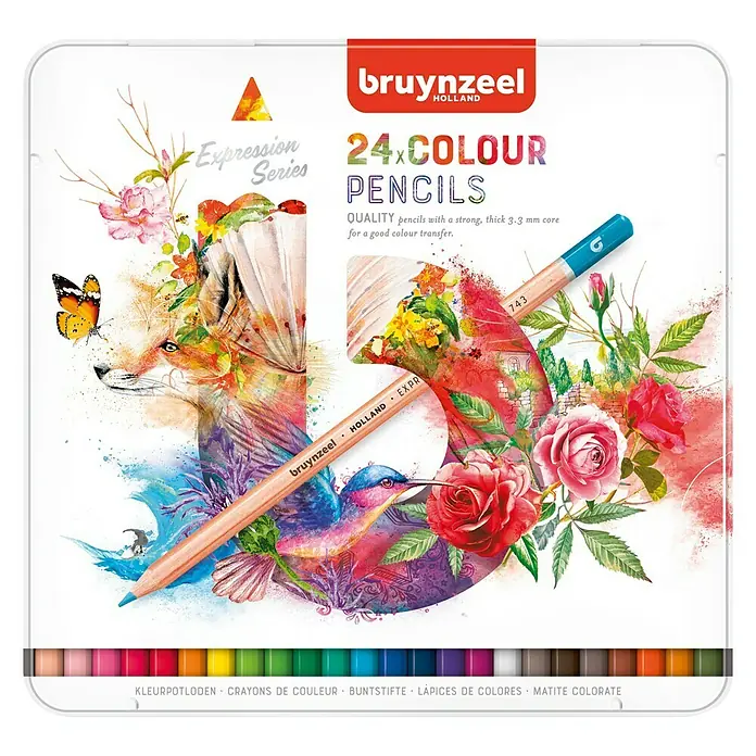 Talens Bruynzeel Set de lápices de dibujo Expression series - 24 ud., Multicolor