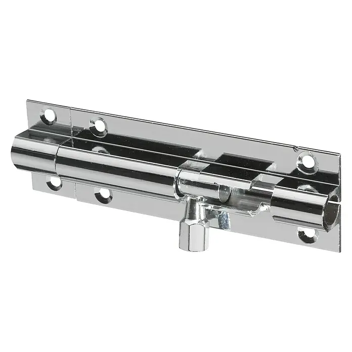Abus Riegel - Länge: 75 mm, DIN Anschlag: Universell einsetzbar, Silber