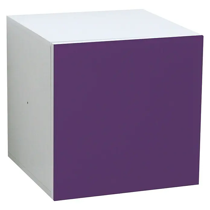 Phönix Atlanta Container - L x B x H: 38 x 34 x 34 mm, Lila, Weiß, Anzahl Türen: 1 Stk. - Vorderansicht