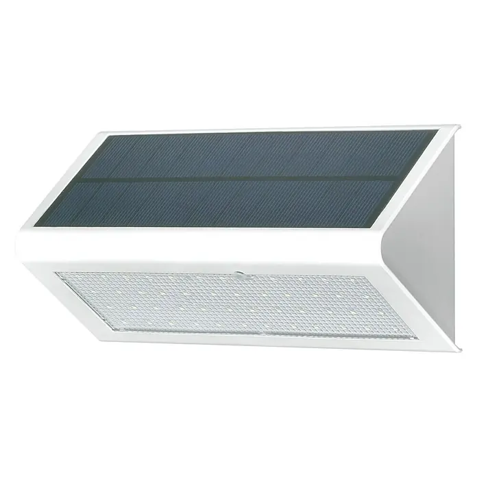 Arte confort Aplique solar para exterior con sensor Merope - Detector de movimiento, 6 W, Color de luz: Blanco neutro, Blanco