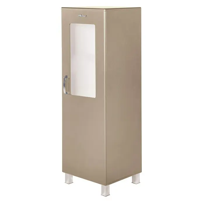 Phönix Miami Vitrine - L x B x H: 48,5 x 43 x 149 cm, Taupe - Linke Seitenansicht