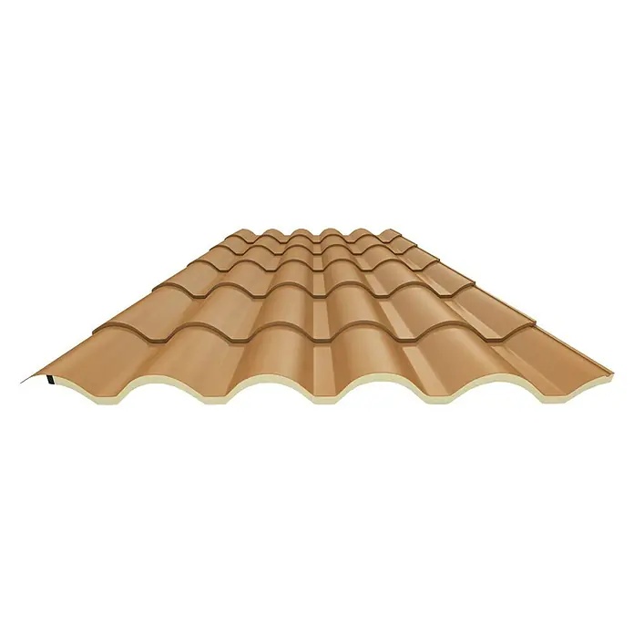 Panel de sándwich  Coppo Tek - 2,58 m x 1,04 m x 15 mm, Terracota