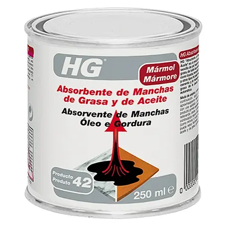 HG  Limpiador Absorbente de manchas de grasa y de aceite