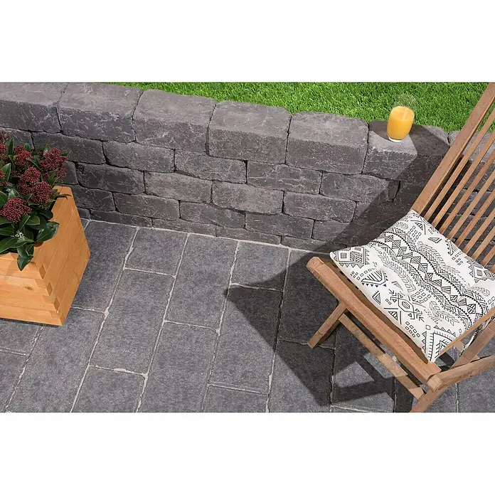EHL Pflasterstein Times Antik - Anthrazit, 40 x 20 x 6 cm, Rechteckig - Rechte Seitenansicht