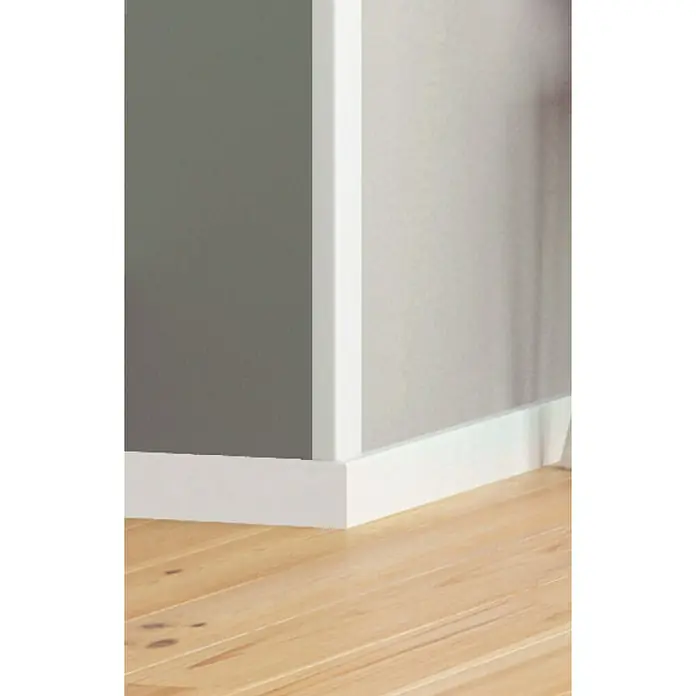 Winkelprofil CP 20 - 200 x 2,2 x 2,2 cm, HD Polymer, Weiß - Vorderansicht