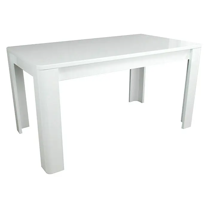 Phönix Prana Esstisch - L x B x H: 90 x 160 x 74 cm, Weiß - Vorderansicht