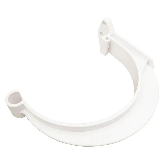 Dakota Soporte de canalón G-125 - Ø 80 mm, Blanco, PVC