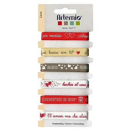 Artemio  Cinta para manualidades textil Amor