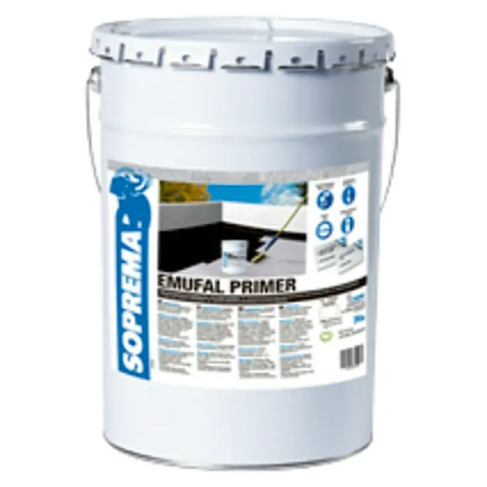 Soprema Revestimiento asfáltico Emufal Primer - 5 kg, Listo para su uso