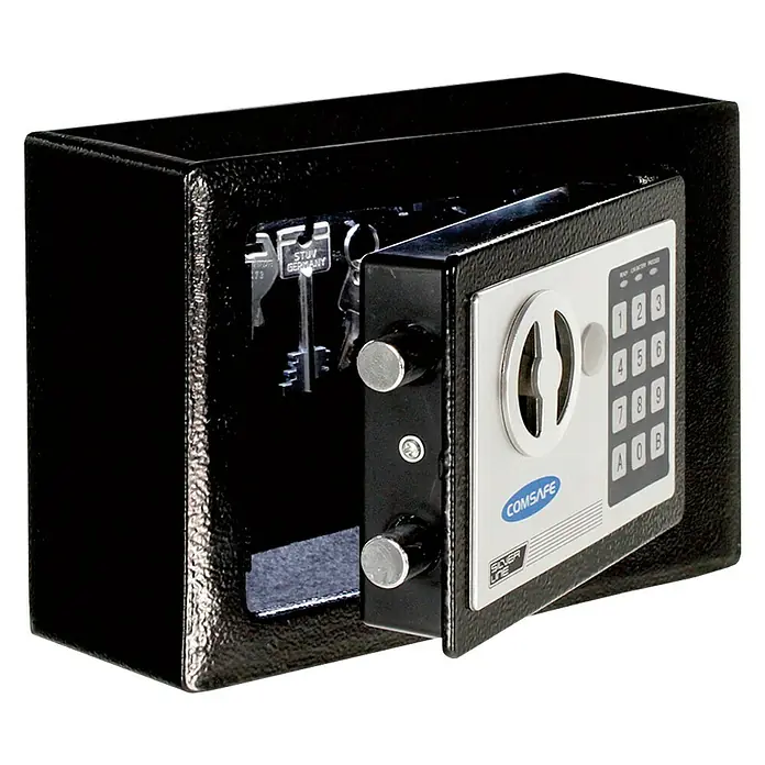 Rottner Schlüsselkasten X-Key - Elektronisches Zahlenschloss, L x B x H: 17 x 23 x 9,5 cm, Schwarz