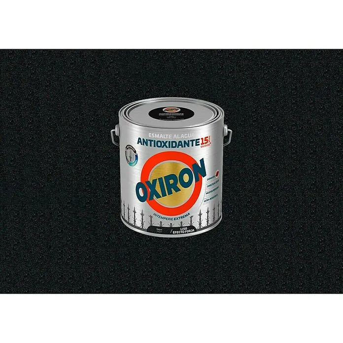Oxiron Esmalte para metal Forja - Negro, 2,5 l, Efecto forja