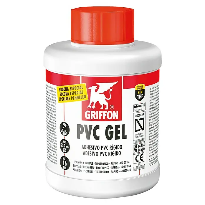 Adhesivo PVC GEL con pincel - 500 ml