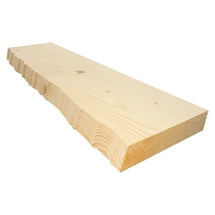 Estante de madera - 25 x 80 cm, Madera, Natural