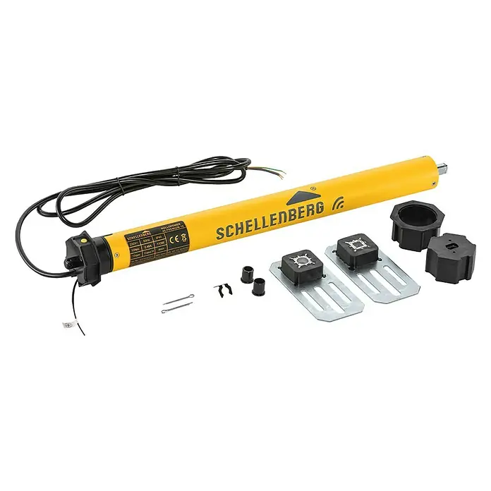 Schellenberg Funk-Rohrmotor Premium 10 Maxi - Max. Rollladenfläche: 4,2 m² bei Kunststoffrollläden, Einbaulänge: 555 mm, Zugkraft: 20 kg