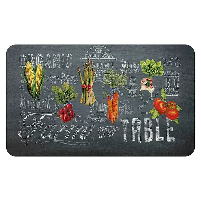 Alfombra de cocina Farm table - Multicolor, 75 x 45 cm, PVC