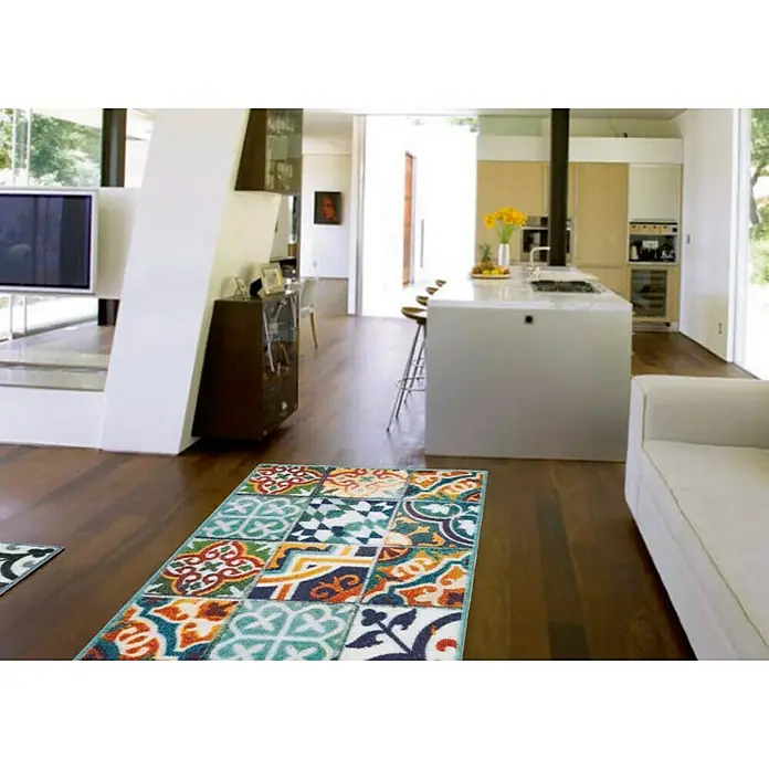 Alfombra de cocina Estampada - Multicolor, 80 x 50 cm, Poliamida y látex