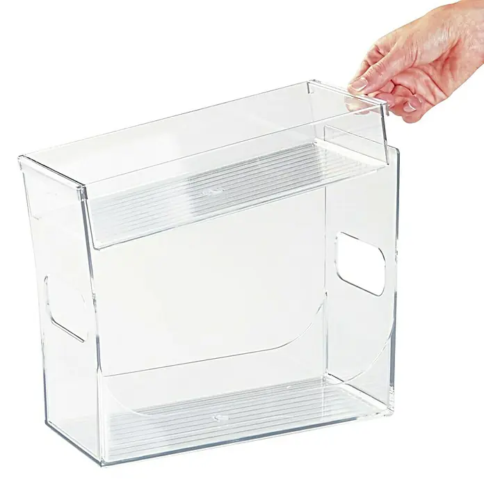 Especiero con bandeja Binz - L x An x Al: 25,78 x 11,58 x 21,59 cm, Plástico, Transparente