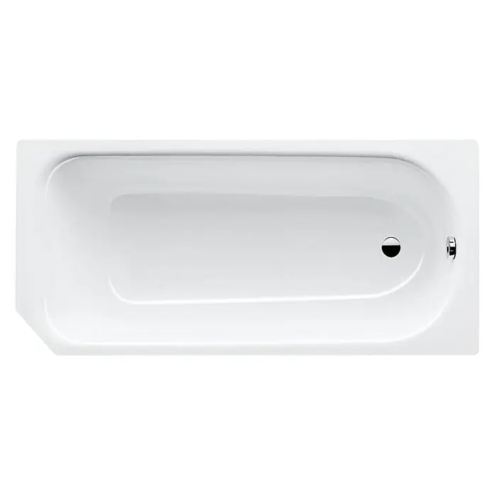 Kaldewei Badewanne Saniform V1 362-1 - 160 x 70 cm, Stahl-Email, Alpinweiß - Vorderansicht