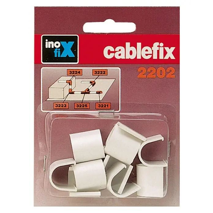 Inofix Cablefix Pieza de unión para canaleta - Blanco