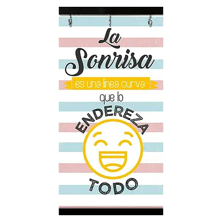 Colgador de llaves para pared La sonrisa