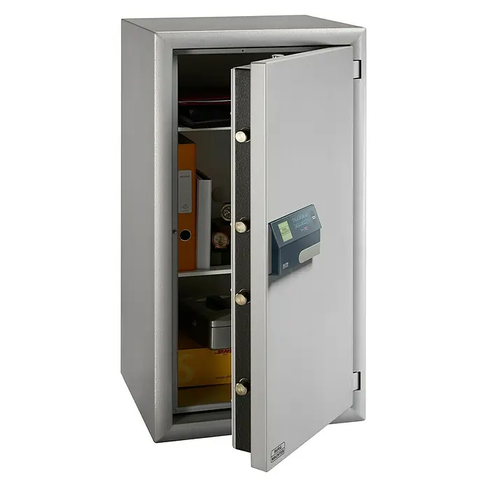 Burg-Wächter Diplomat Sicherheitsschrank MTD 780 EF P - L x B x H: 462 x 500 x 985 mm, Silber, Art Schloss: Elektronisches Zahlenschloss, VdS geprüft, ECB-S zertifiziert EN 1300, Klasse 2/B - Vorderansicht